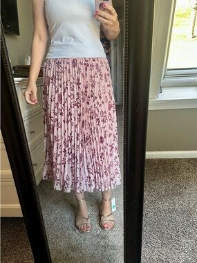 WD.NY Pleated Midi Skirt